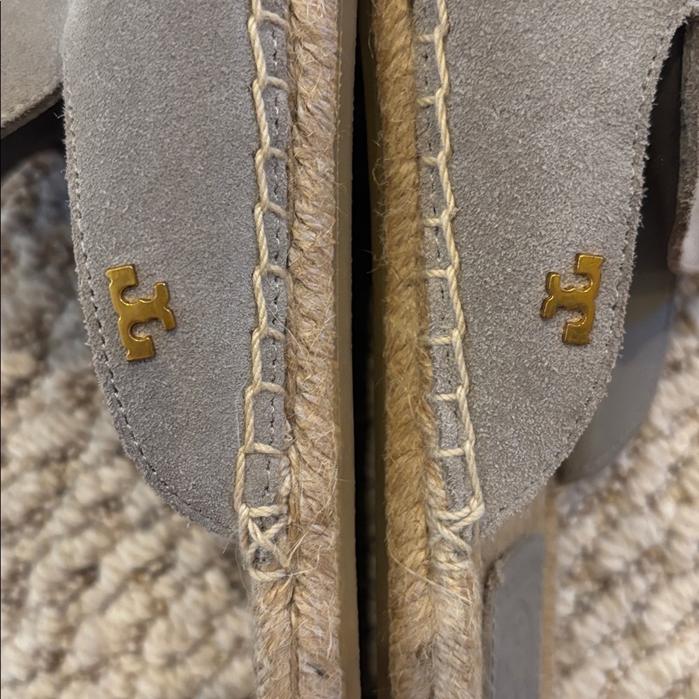 Tory Burch Grey Espadrille Mules - Picture 8 of 8